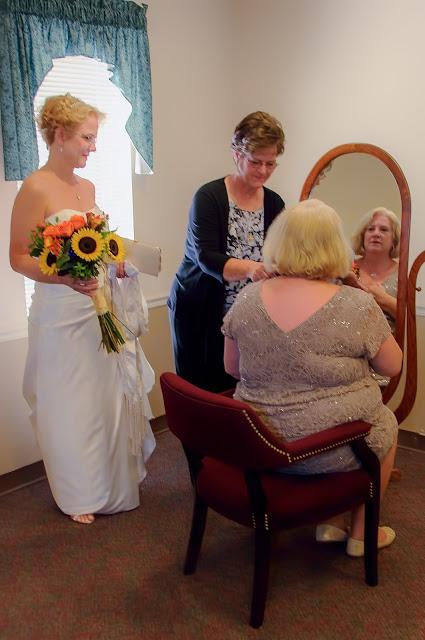 THE WEDDING OF DAWN AND JAY; BEFORE THE CEREMONY