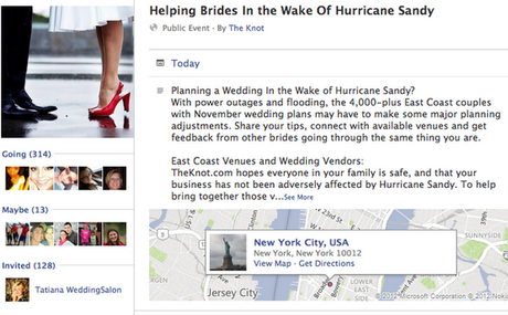 Friday Potpourri: Brides Affected by Hurricane Sandy