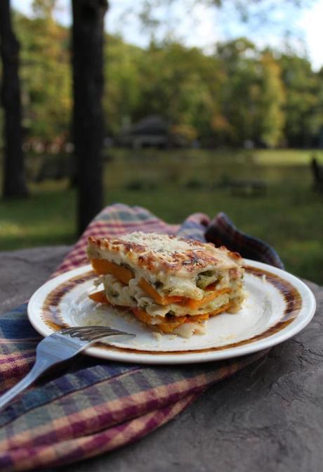 An Ode To A Cabin In Autumn: A Fall Flavored Lasagna