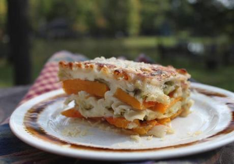 An Ode To A Cabin In Autumn: A Fall Flavored Lasagna