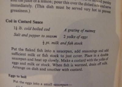 It's a Retro Cook Off - Cod in Custard Sauce!
