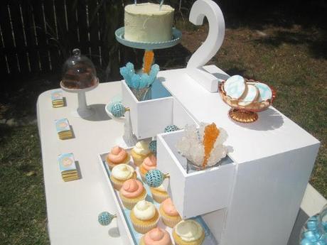 Aqua and Orange themed 2nd Birthday by Make It Shine Events