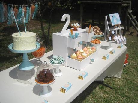 Aqua and Orange themed 2nd Birthday by Make It Shine Events