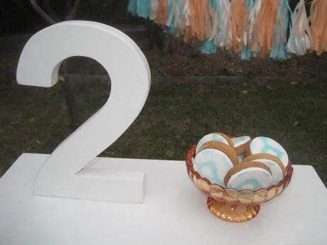 Aqua and Orange themed 2nd Birthday by Make It Shine Events