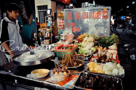 A Night Time Stroll in Houjie Town