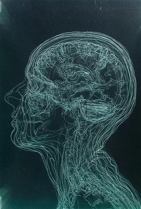 Angela Palmer self portrait MRI etching glass layers