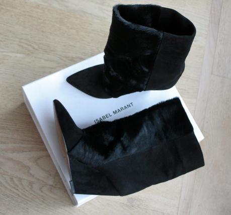 The Lazio boots - Isabel Marant fur & suede wedge boots