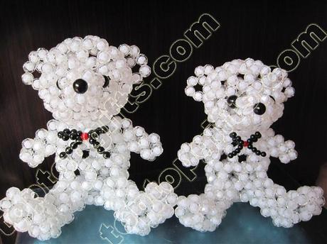 How to make a 3 D beaded Teddy bear?