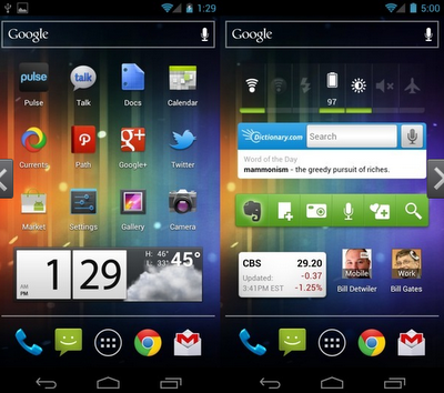 Widgets or Customize Home Screen