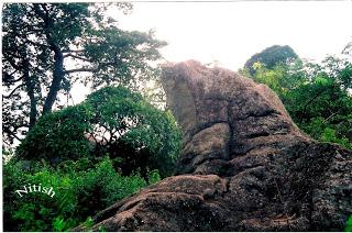 Beautiful Weathering structure on the rocks around Ranchi city, India.