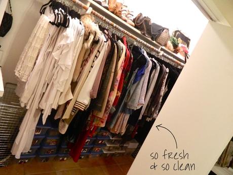 organized closet space