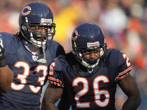 Charles Tillman and Tim Jennings. (Photo by Jonathan Daniel/Getty Images)