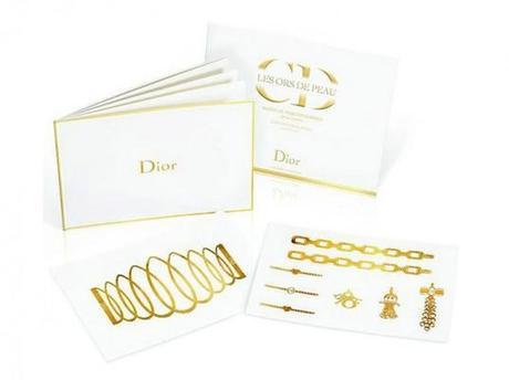 Temporary Dior Tattoos Made of 24 Karat Gold