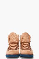 Hiking Boots for Flossing:  Opening Ceremony Beige Suede Ignacio 1 Hiking Boot