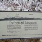 Info Sign on Wrangell Mountains