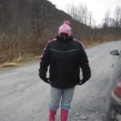 Lauren ready for a hike in Valdez AK