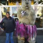 Lauren with Bear in Anchorage