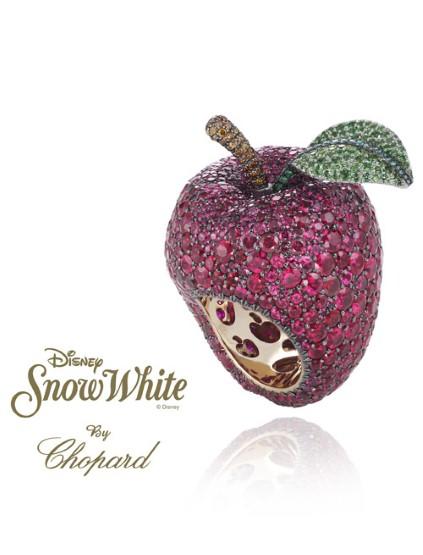Chopard for Disney snow white ring, snow white jewelry, apple ring, harrods