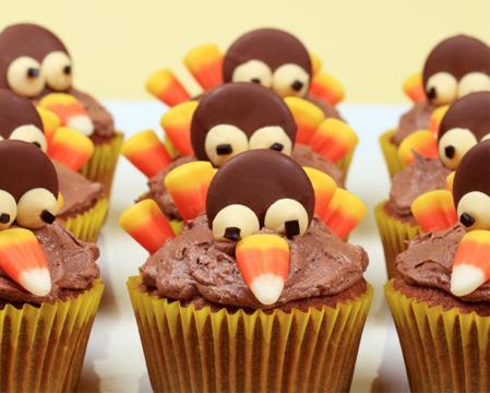 turkey cupcakes social living 22 Days of Gratitude: Childrens Laughter (Silly Turkey Jokes!)
