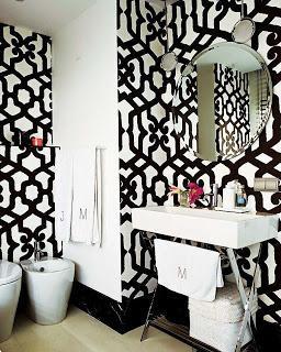 Pinsperation Point: Black and White Bathroom