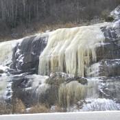 Ice Freezing along the rock faces