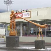 Statue Celebrating Smithers BC
