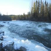 Partially Frozen River