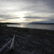 Teslin Lake Sunrise  Yukon Territory Canada