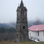 Church tower in Kitwanga BC