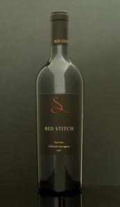 Red Stitch Wine Bottle