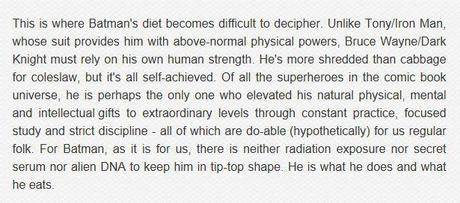 Why “What Would Batman Eat ” is the key to Obesity ?