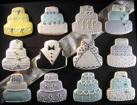 iced wedding cookies