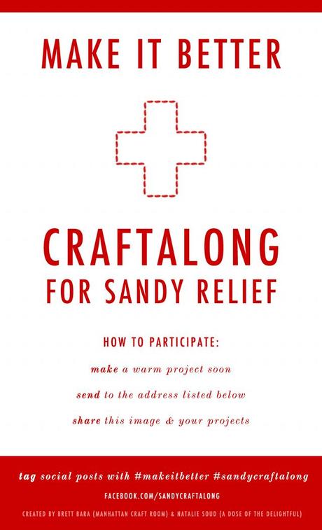 crafting for Sandy relief