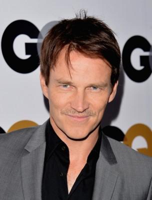 Stephen Moyer shows off growing moustache at GQ Men of the Year Party