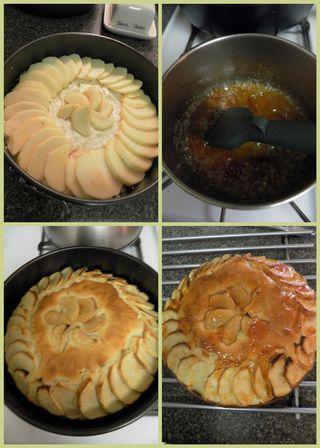 Apple tea cake - collage4