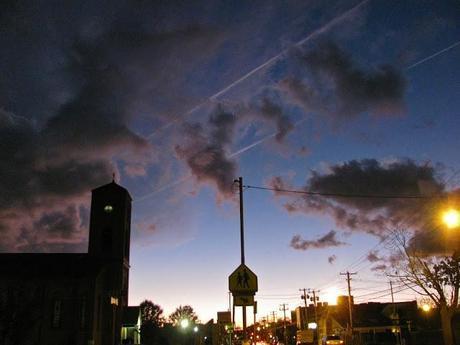 st. kilian's evening sky in farmingdale