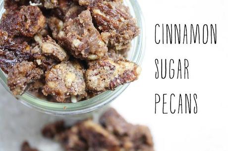 on cinnamon sugar pecans...