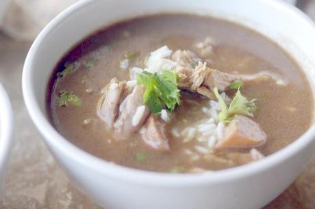 Leftover Turkey and Sausage Gumbo for #SundaySupper