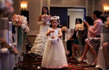 flower girls at wedding