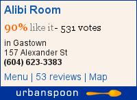 Alibi Room on Urbanspoon