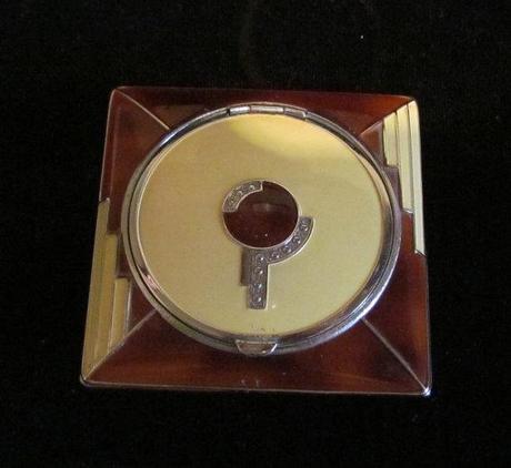 Vintage Compact Powder Compact Rouge Compact Mirror Compact Evans 1930s Art Deco Excellent Condition