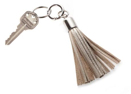 Leather Tassel Keychain