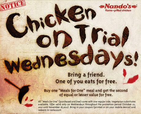 Nando’s Chicken on Trial Wednesdays!