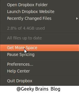 How to  get more free DropBox storage