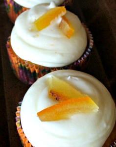 Ginger Carrot Cupcakes with Orange Cream Cheese Frosting