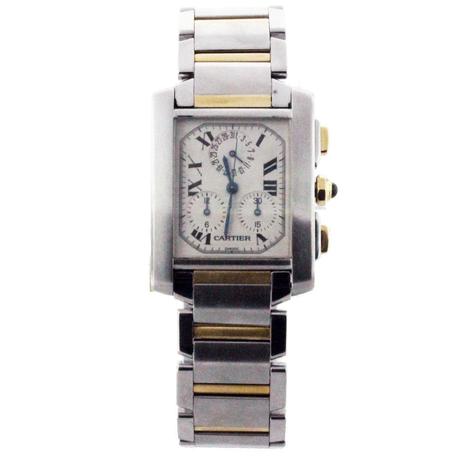 Two Tone Cartier Tank Francaise, preowned Cartier Tank Francaise, Cartier ebay