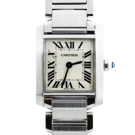Cartier Tank francaise stainless steel, preonwed cartier tank, used cartier tank