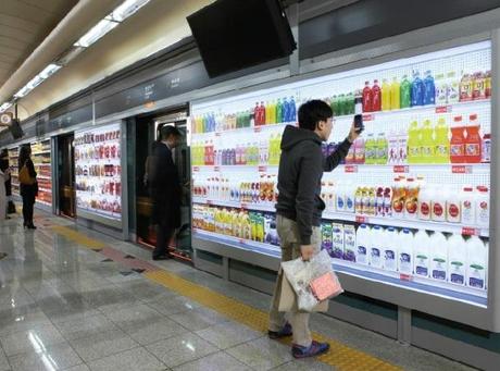 Korean Grocer Moved Virtual Shopping in Subway