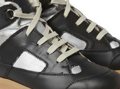 Familiar Fresh Footsteps: Maison Martin Margiela Painted Panelled Leather High Tops