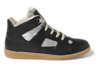 Familiar Fresh Footsteps:  Maison Martin Margiela Painted Panelled Leather High Tops